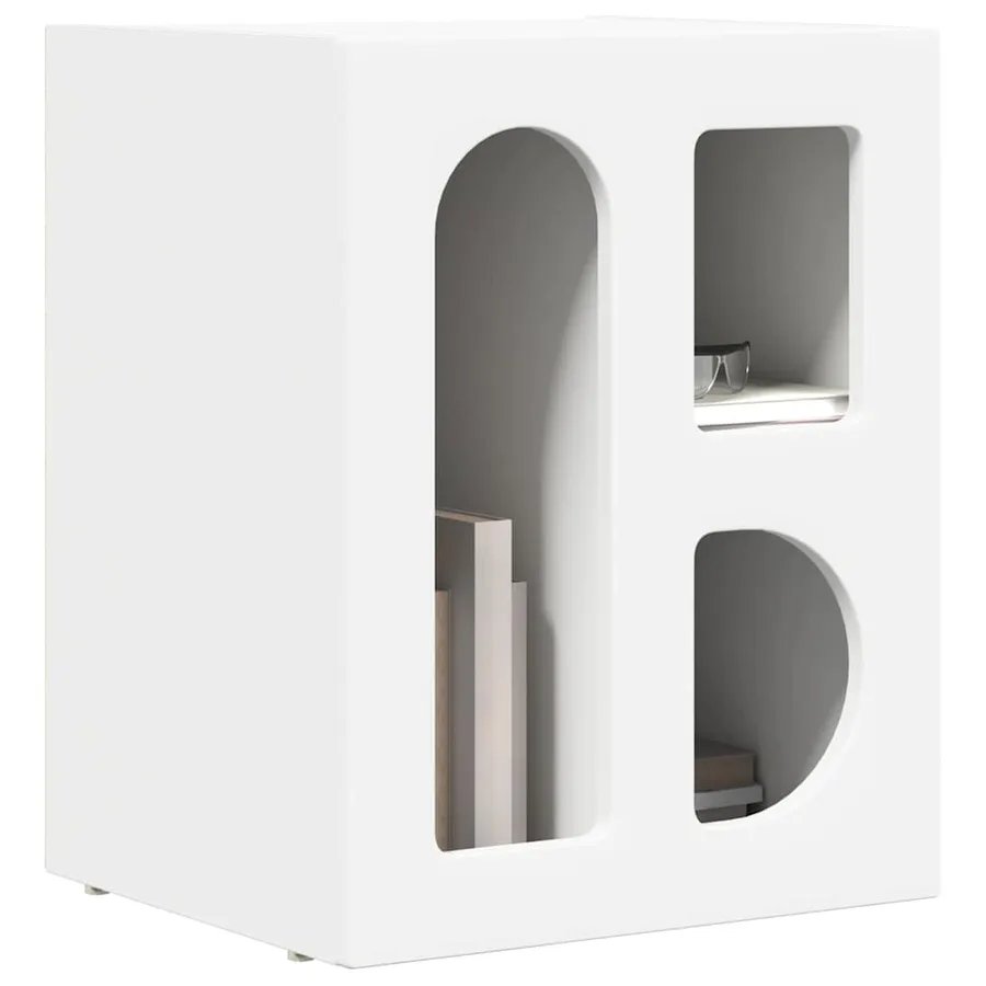 Table de chevet ELST 2 pc Blanc 40 x 35 x 50 cm - 3