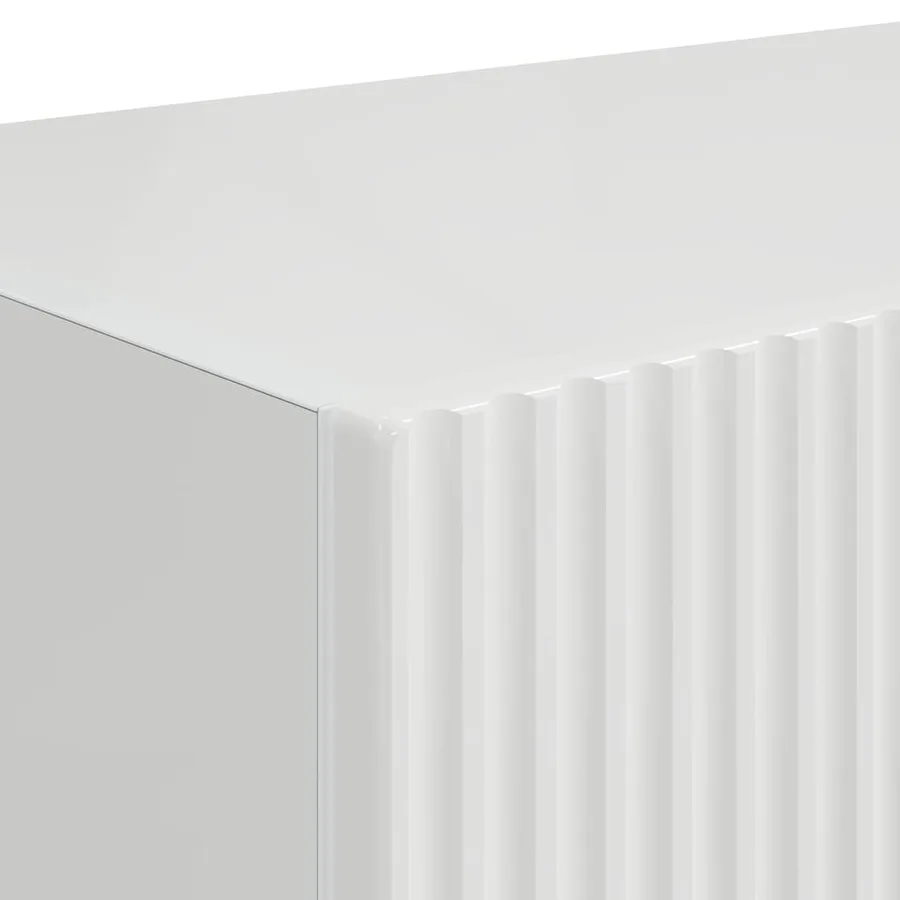 Meuble TV mural Montage mural Blanc Brillant 39 x 31 x 29,5 cm - 9