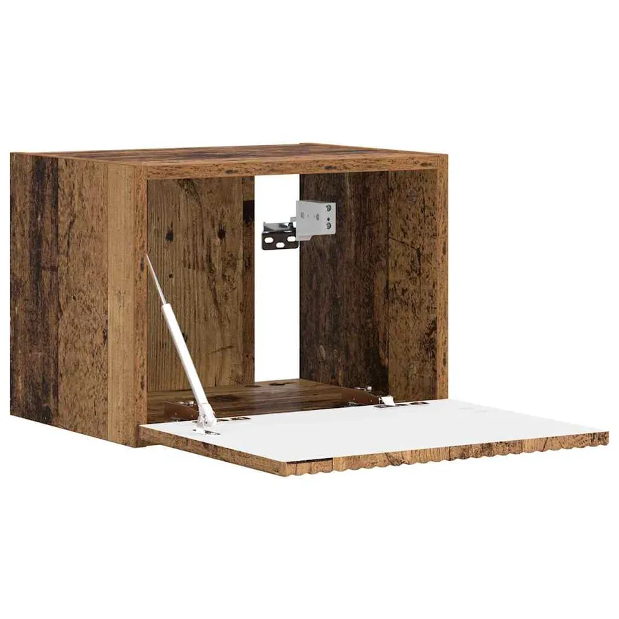 Meuble TV mural 2 pcs Chêne fumé 39 x 31 x 29,5 cm - 6