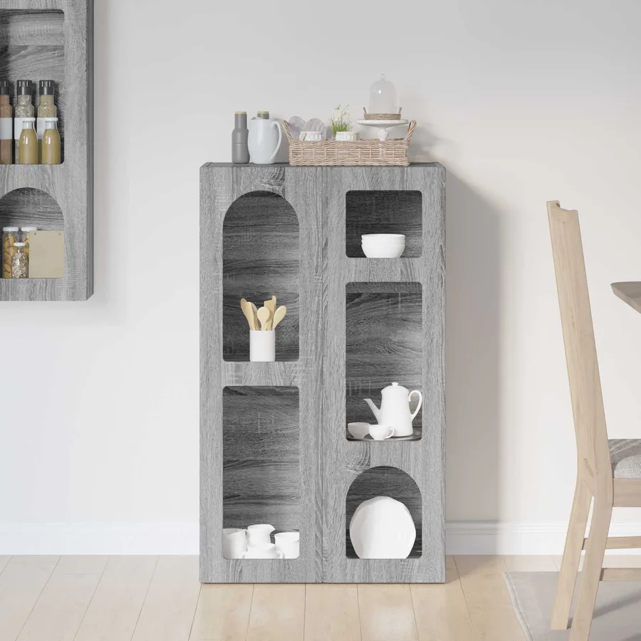 Buffet ELST Gris Sonoma 59 x 35 x 100,5 cm Bois d'ingénierie - 4