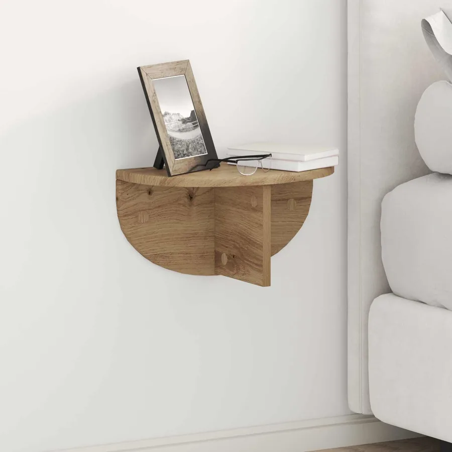 Étagère Murale Montage mural 2 pcs Chêne artisanal