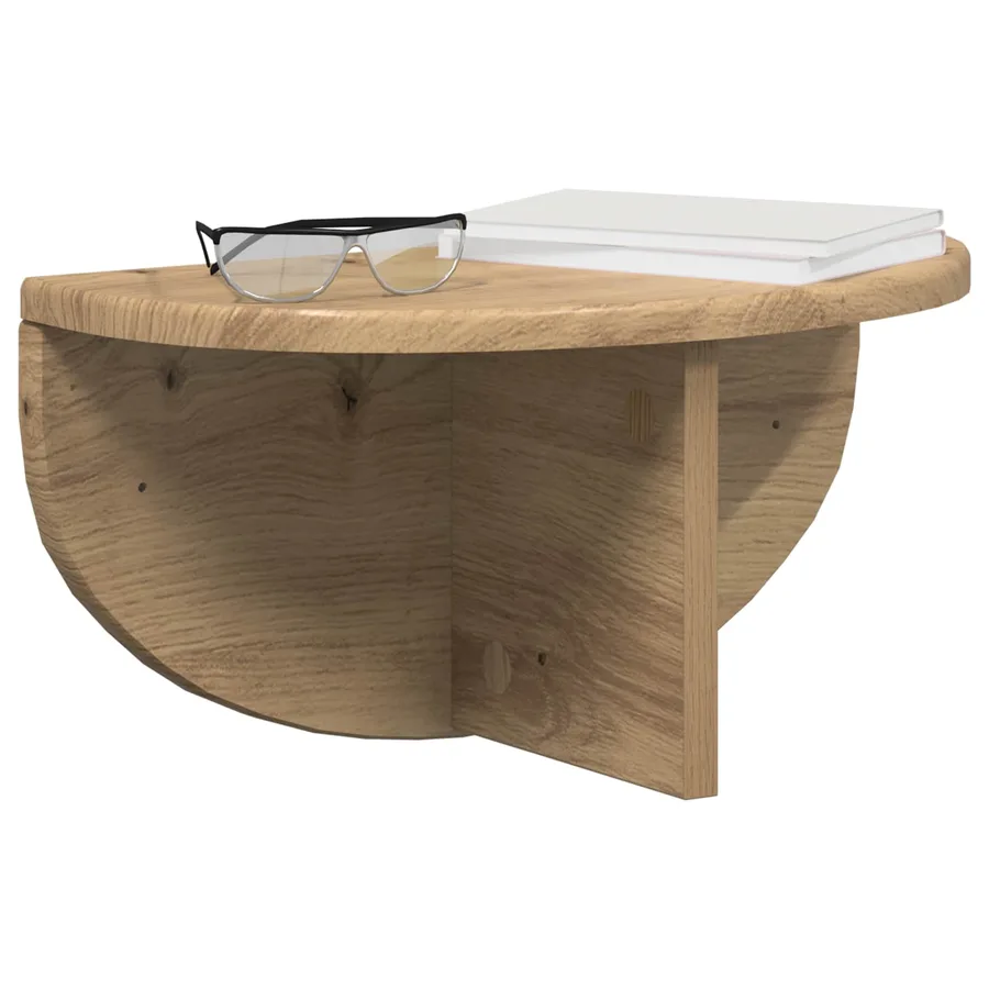Étagère Murale Montage mural 2 pcs Chêne artisanal - 3
