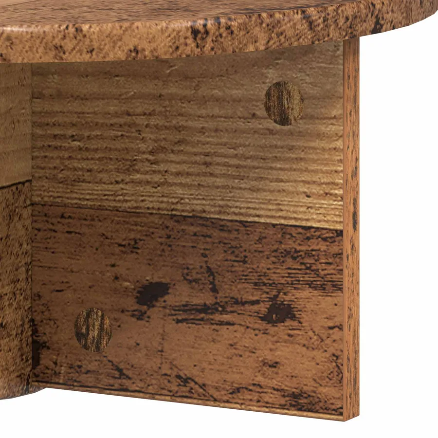 Étagère Murale Montage mural 2 pcs Bois ancien 38 x 19 x 19 cm - 10