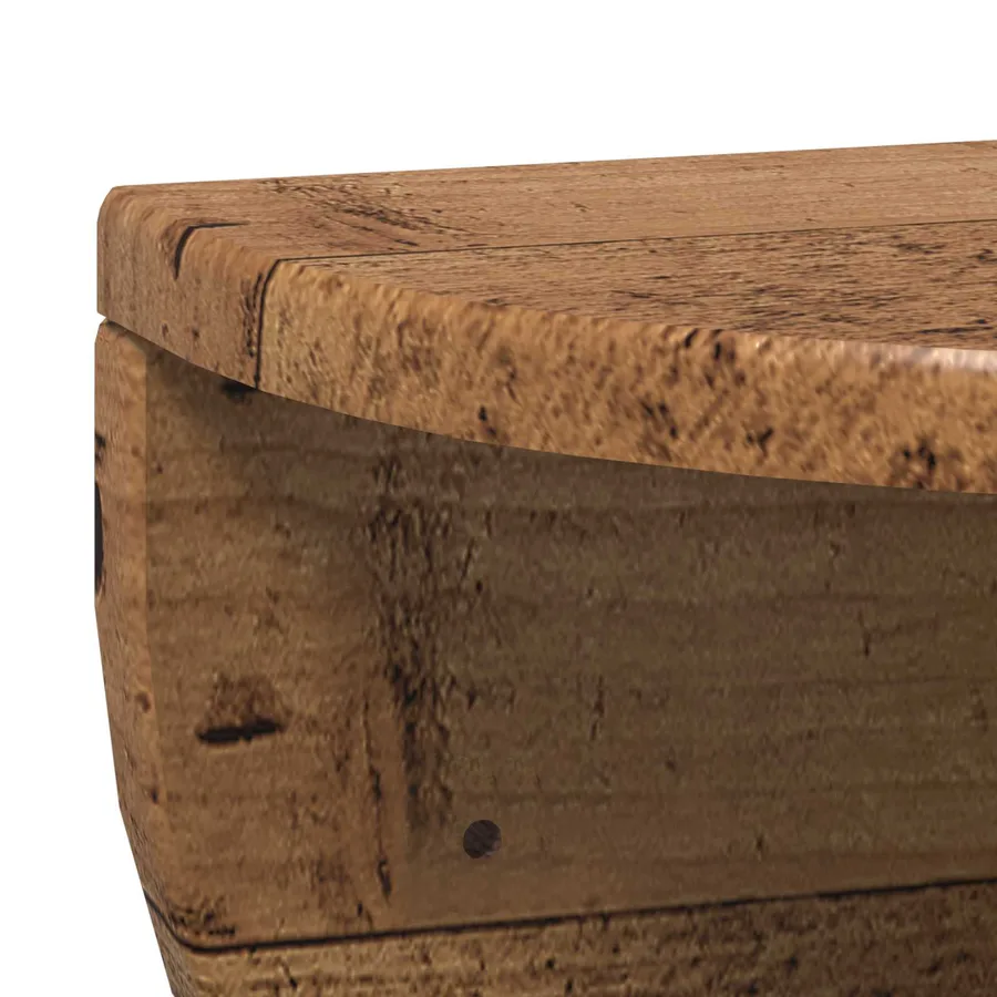 Étagère Murale Montage mural 2 pcs Bois ancien 38 x 19 x 19 cm - 9