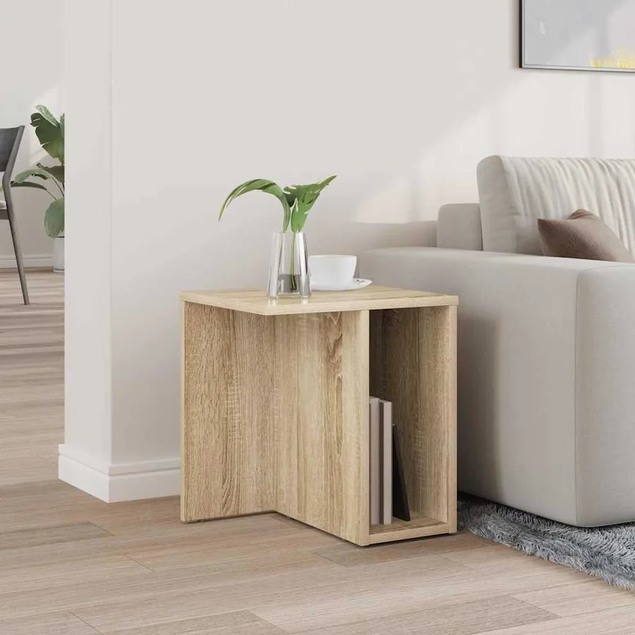 Table d'appoint Chêne Sonoma 37 x 32 x 40 cm Bois d'ingénierie - 4