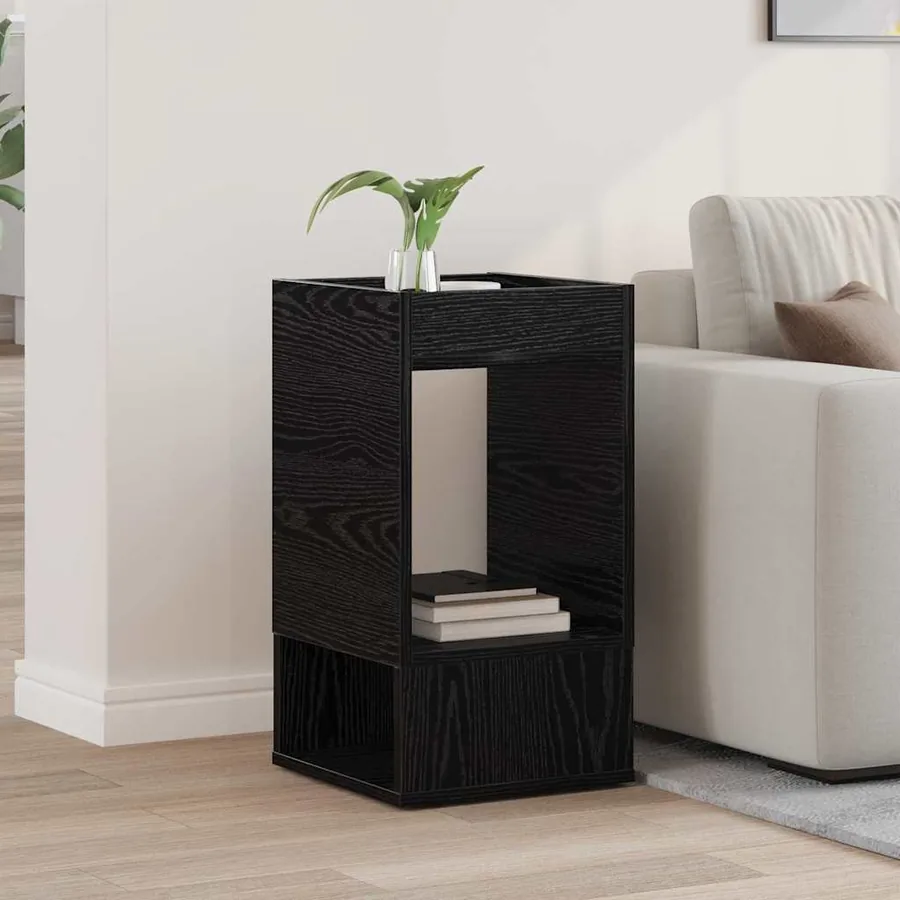 Table d'appoint Chêne noir 30 x 30 x 56 cm Bois d'ingénierie