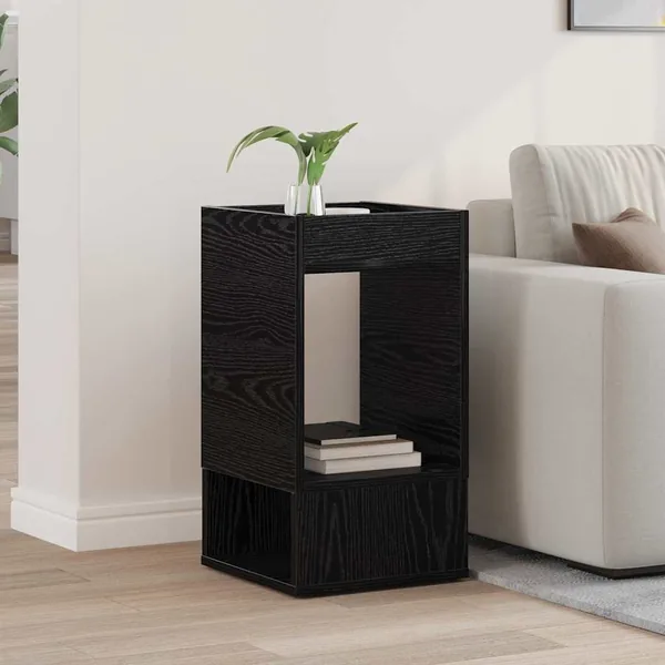 Table d'appoint Chêne noir 30 x 30 x 56 cm Bois d'ingénierie