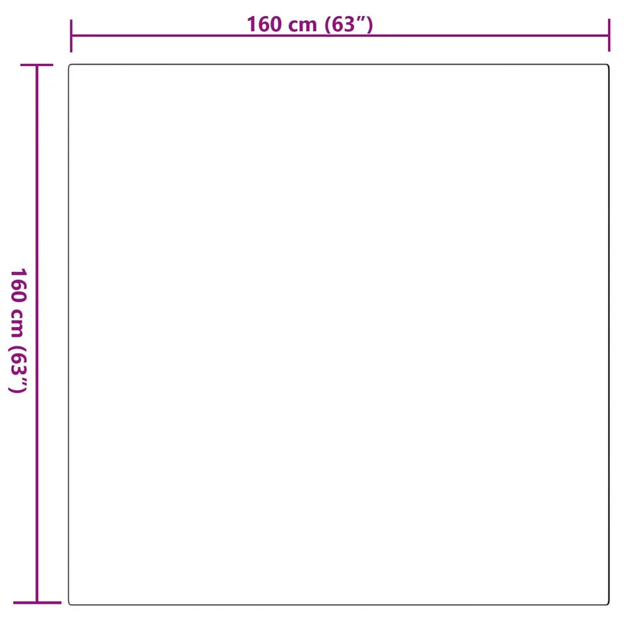 Tapis antidérapant en fausse de lapin OLITE Rose 160 x 160 cm - 8