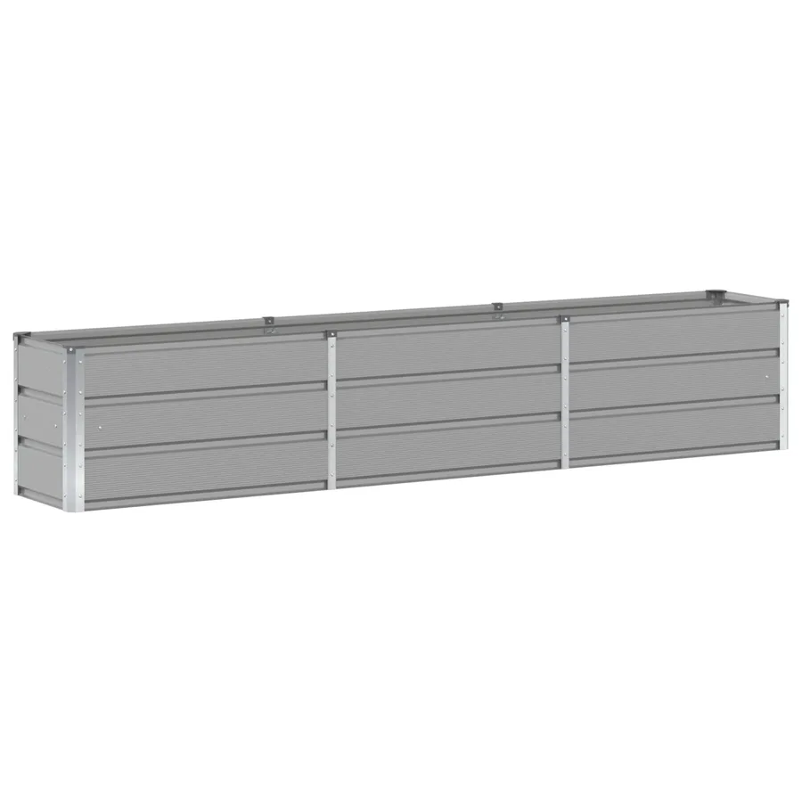 Jardinière Gris clair 240 x 40 x 45 cm Acier - 2