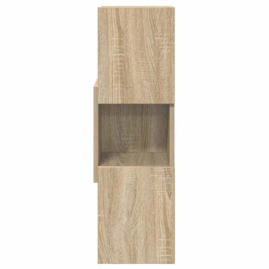 Meuble d'angle Chêne Sonoma 25,5x25x80cm Bois d'ingénierie - 3