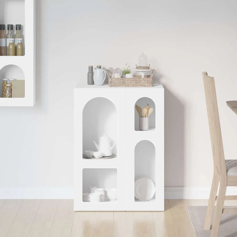 Buffet ELST Blanc 59 x 35 x 80,5 cm Bois d'ingénierie - 4