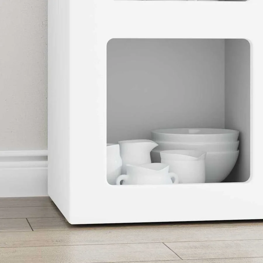 Buffet ELST Blanc 59 x 35 x 80,5 cm Bois d'ingénierie - 5