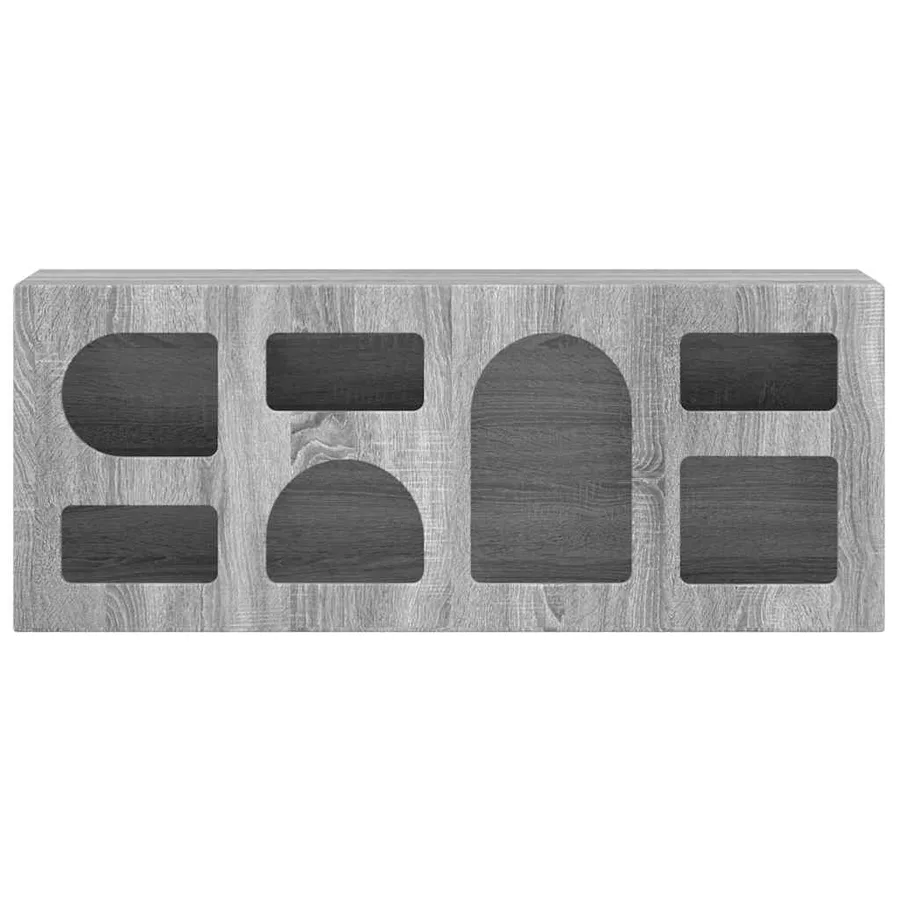 Meuble TV ELST 100 x 35 x 40 cm Gris Sonoma Bois d'ingénierie - 5