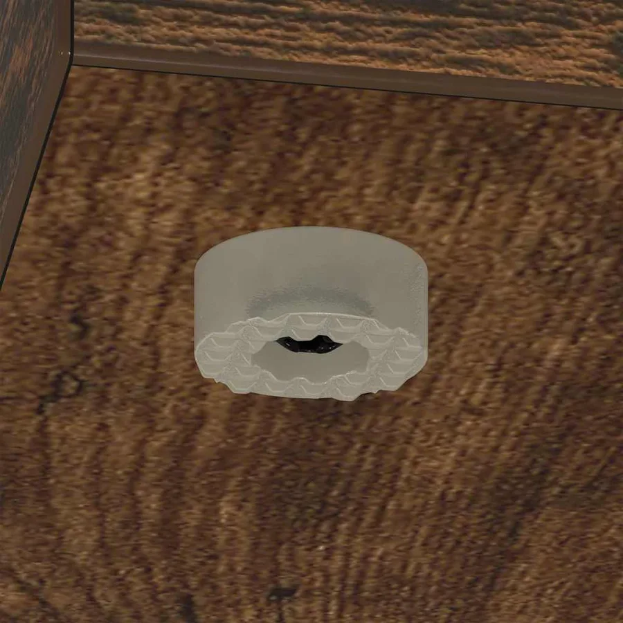 Table d'appoint Chêne fumé 35 x 25 x 50 cm Bois d'ingénierie - 10