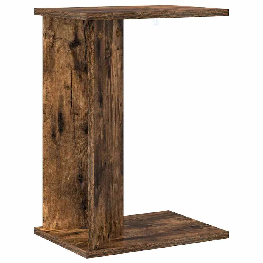 Table d'appoint Chêne fumé 35 x 25 x 50 cm Bois d'ingénierie - 2