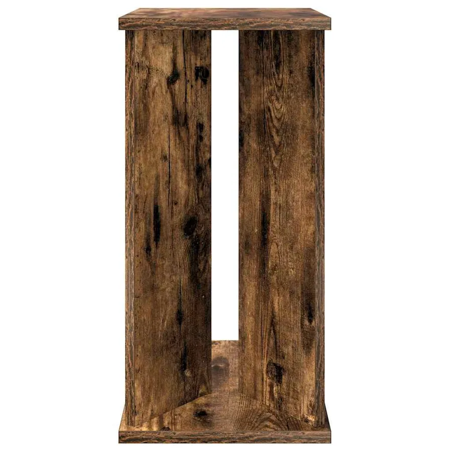 Table d'appoint Chêne fumé 35 x 25 x 50 cm Bois d'ingénierie - 6