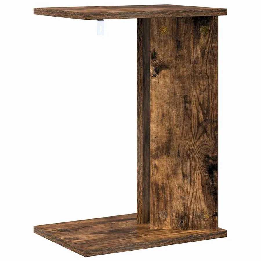 Table d'appoint Chêne fumé 35 x 25 x 50 cm Bois d'ingénierie - 7