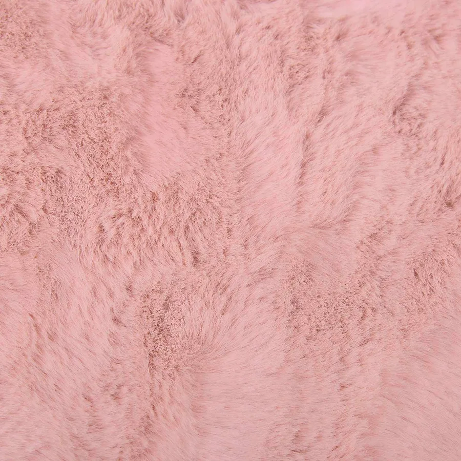 Tapis antidérapant en fausse de lapin OLITE Rose Ø 200 cm - 9