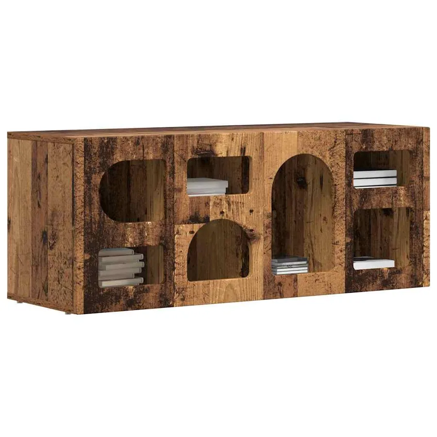 Meuble TV ELST 100 x 35 x 40 cm Bois ancien Bois d'ingénierie - 3