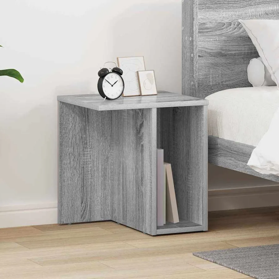 Table d'appoint Gris Sonoma 37 x 32 x 40 cm Bois d'ingénierie