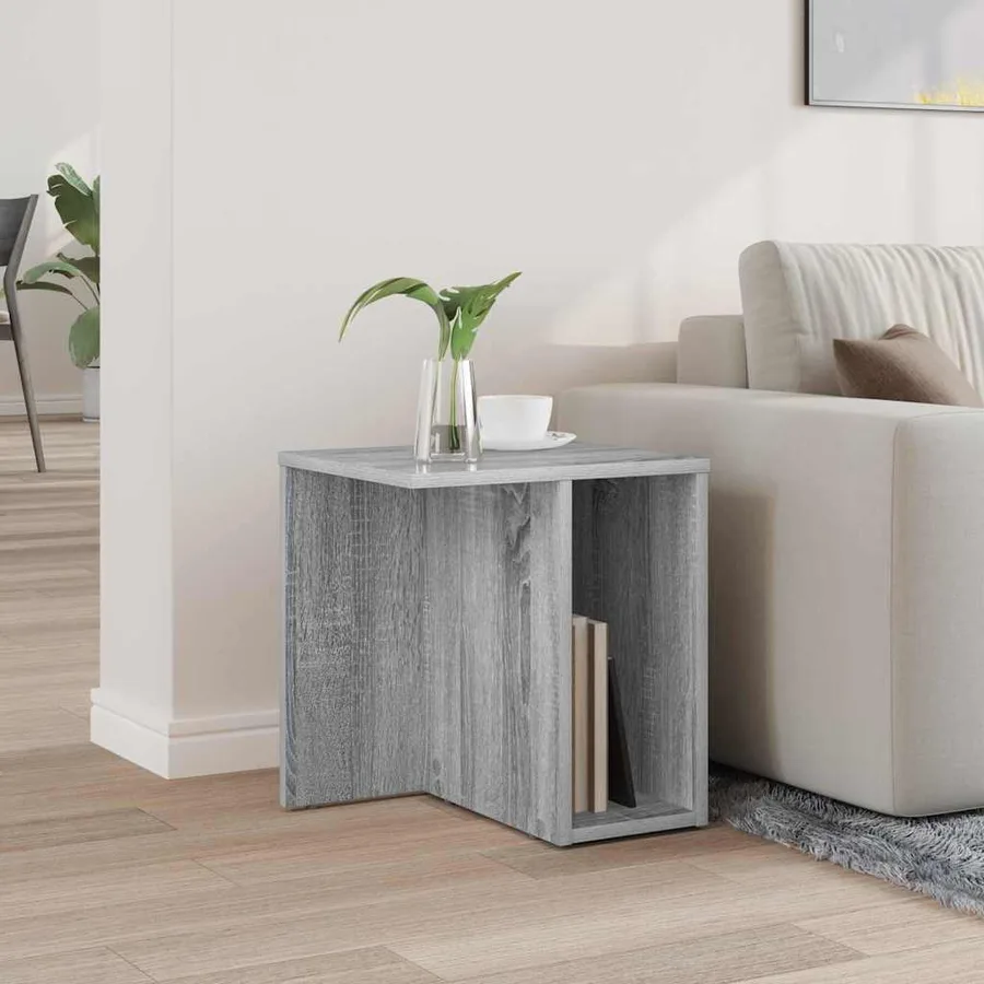 Table d'appoint Gris Sonoma 37 x 32 x 40 cm Bois d'ingénierie - 4