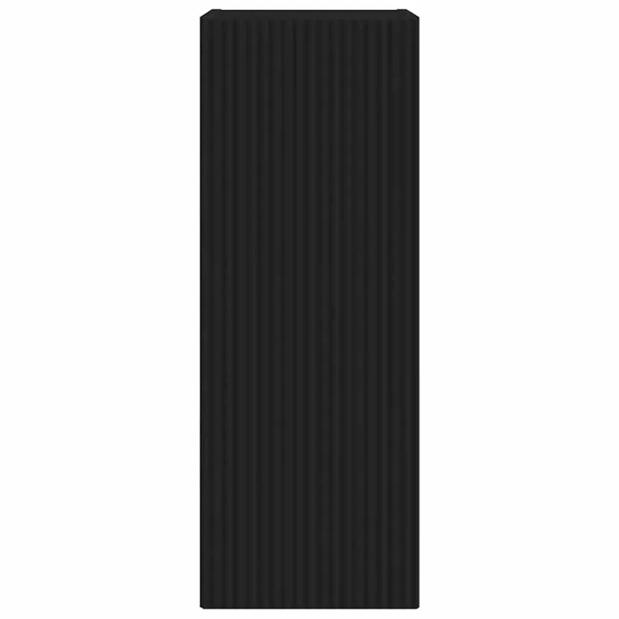 Meuble TV mural 2 pcs Noir 30 x 31 x 80 cm Bois d'ingénierie - 7