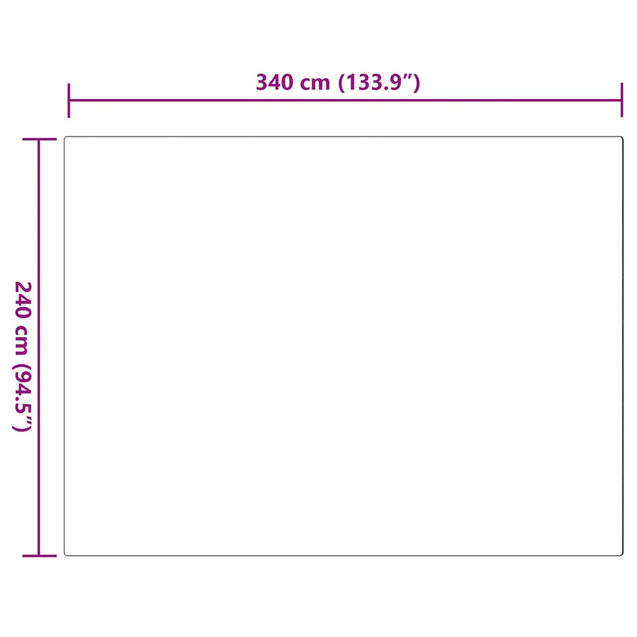 Tapis antidérapant en fausse de lapin OLITE Gris 240 x 340 cm - 10