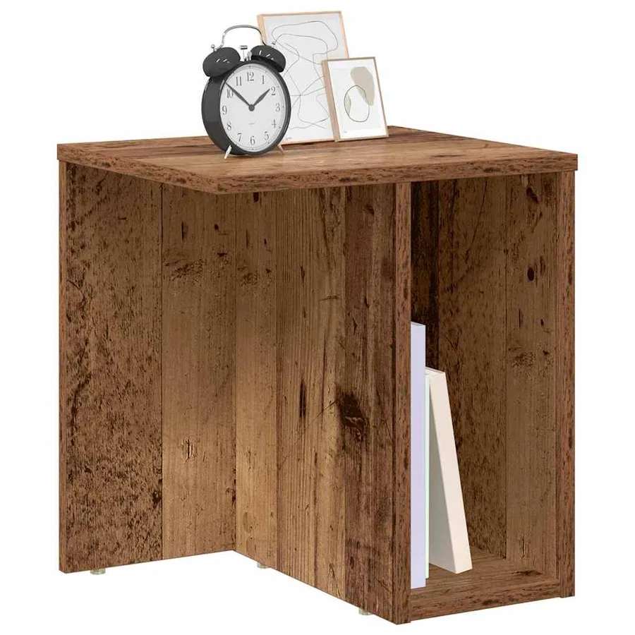 Table d'appoint Bois ancien 37 x 32 x 40 cm Bois d'ingénierie - 3