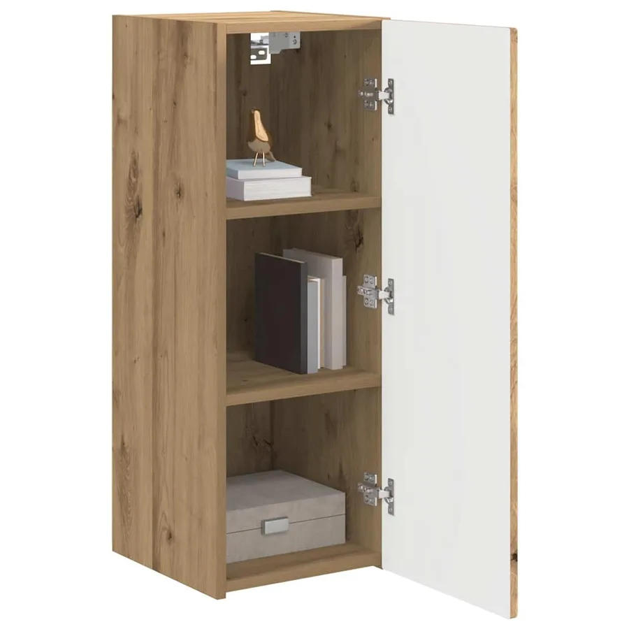 Meuble TV mural 2 pcs Chêne artisan Bois d'ingénierie - 3