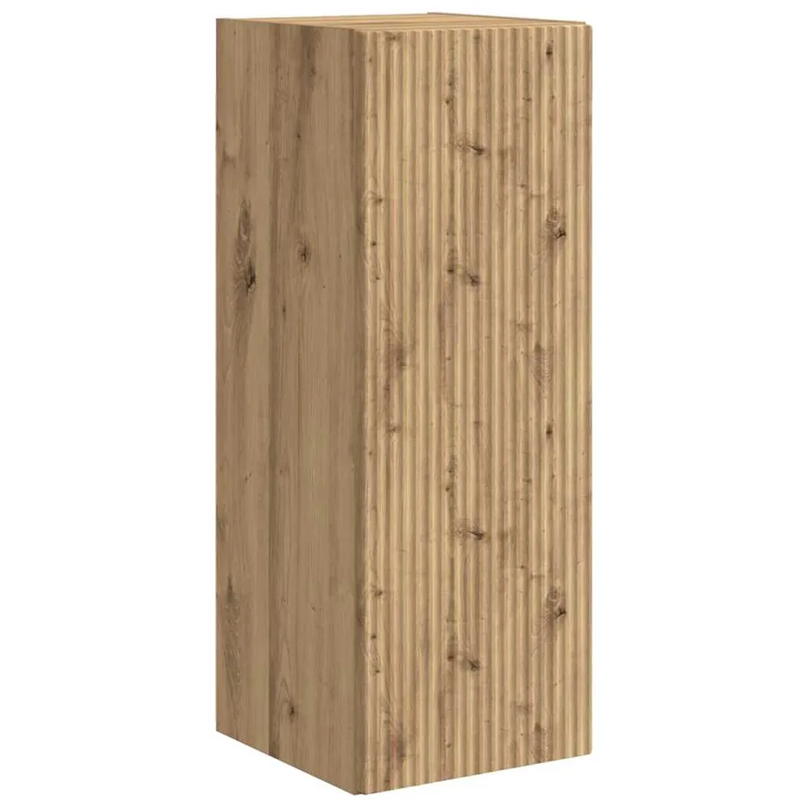 Meuble TV mural 2 pcs Chêne artisan Bois d'ingénierie - 5
