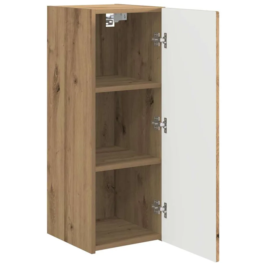 Meuble TV mural 2 pcs Chêne artisan Bois d'ingénierie - 6