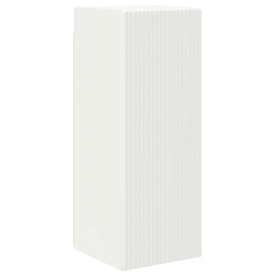Meuble TV mural 2 pcs Blanc 30 x 31 x 80 cm Bois d'ingénierie - 5