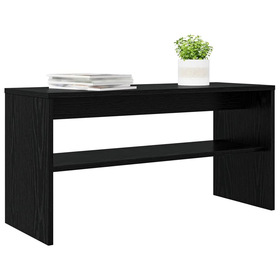 Meuble TV Chêne noir 80 x 30 x 40 cm Bois d'ingénierie - 3