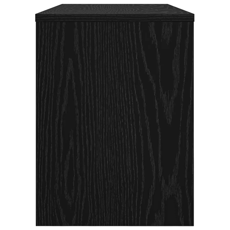 Meuble TV Chêne noir 80 x 30 x 40 cm Bois d'ingénierie - 6