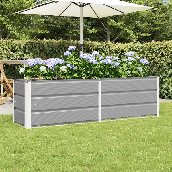 Jardinière Gris clair 160 x 40 x 45 cm Acier