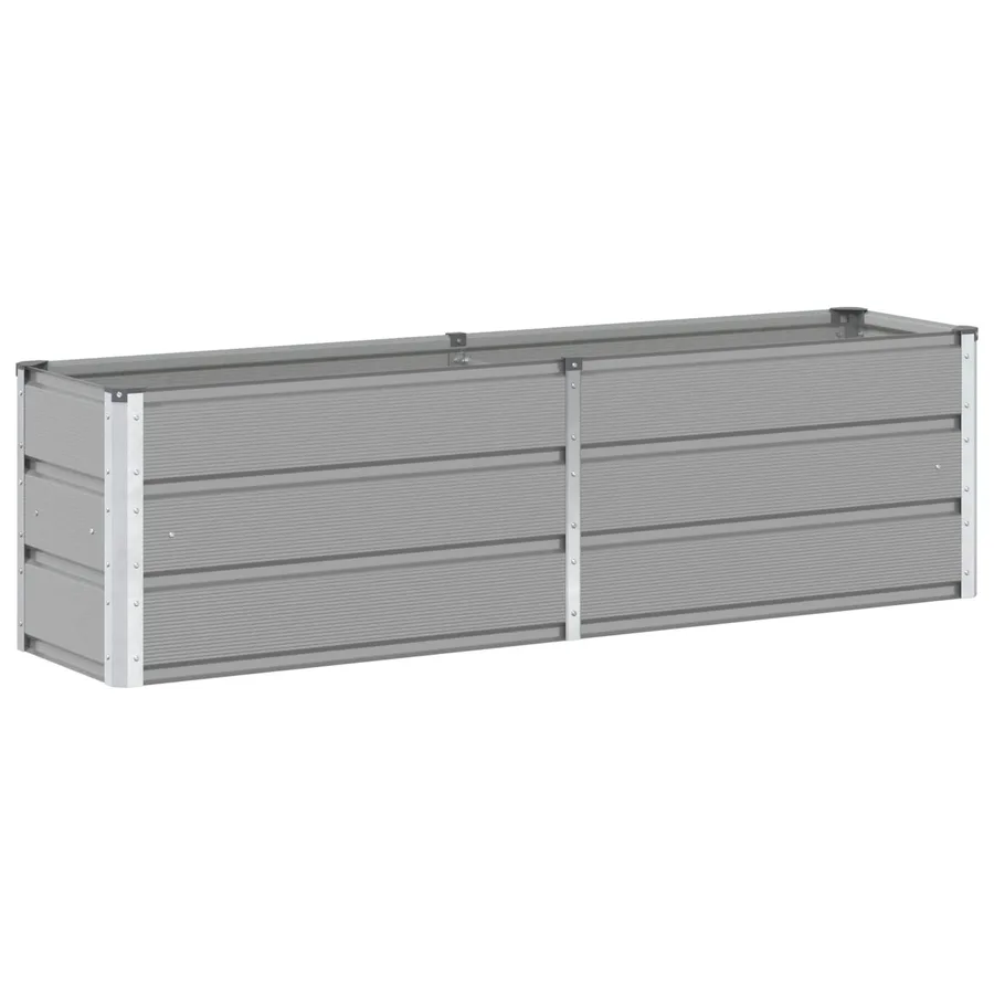 Jardinière Gris clair 160 x 40 x 45 cm Acier - 2