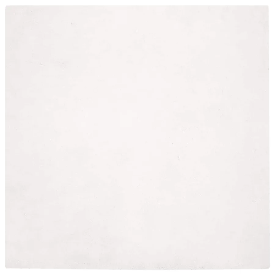 Tapis antidérapant en fausse de lapin OLITE Blanc 120 x 120 cm - 2