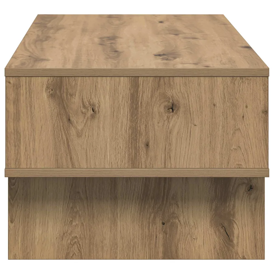 Table basse Chêne artisanal 100 x 46 x 35 cm Bois d'ingénierie - 6