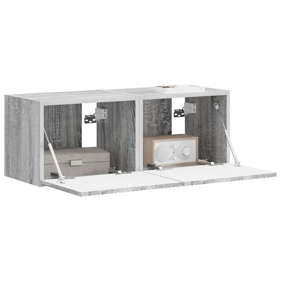 Meuble TV mural 2 pcs Gris Sonoma 39 x 31 x 29,5 cm - 3