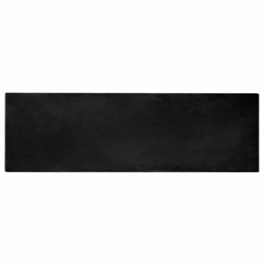 Tapis antidérapant en fausse de lapin OLITE Noir 80 x 250 cm - 2