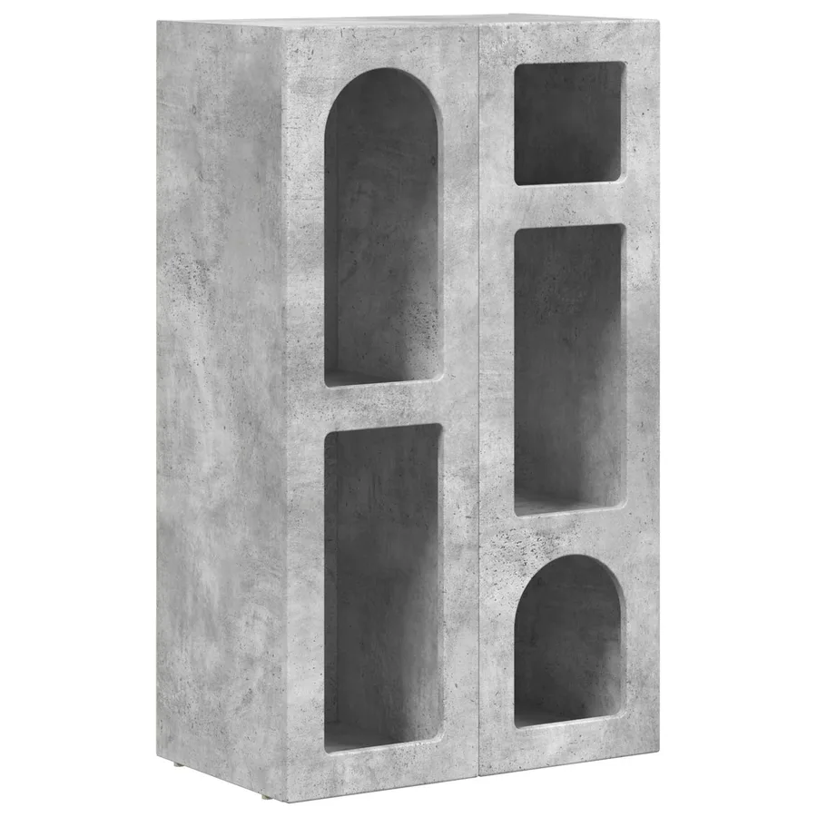 Buffet ELST Gris béton 59 x 35 x 100,5 cm Bois d'ingénierie - 2