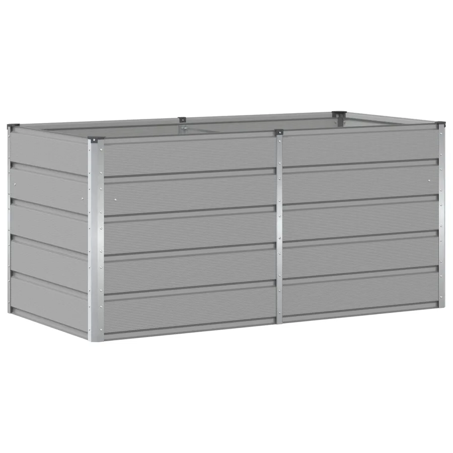 Jardinière Gris clair 160 x 80 x 75 cm Acier - 2