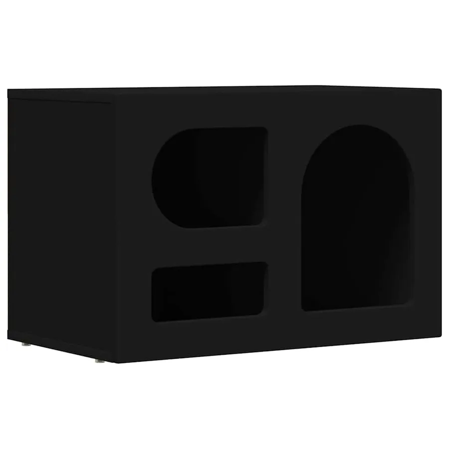Meuble TV ELST 60 x 35 x 40 cm Noir Bois d'ingénierie - 2