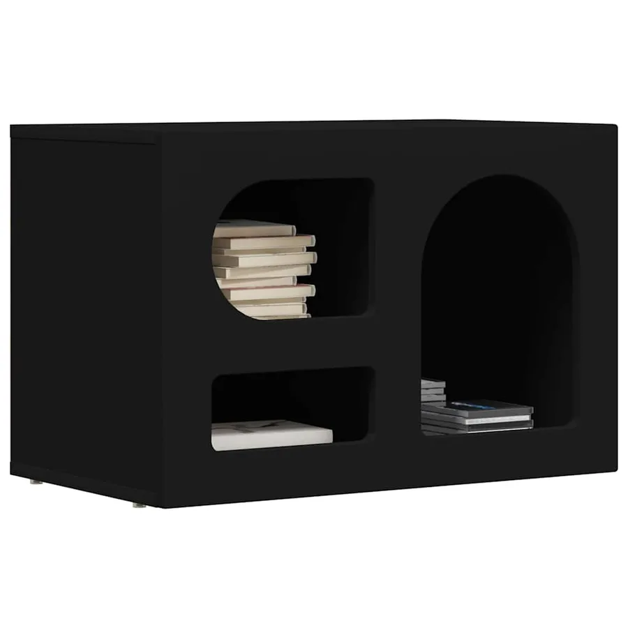 Meuble TV ELST 60 x 35 x 40 cm Noir Bois d'ingénierie - 3