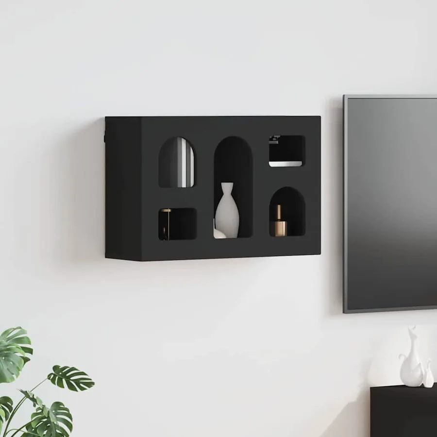 Armoire suspendue ELST Noir 60 x 20 x 40 cm Bois d'ingénierie