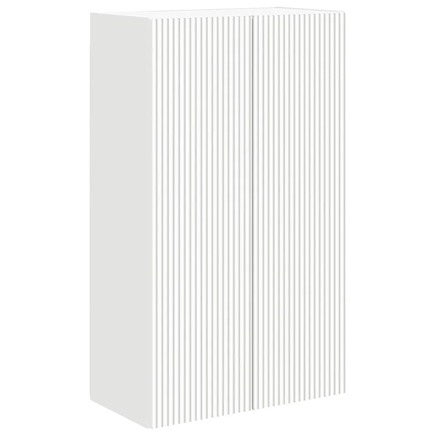 Meuble TV mural Blanc 59,5 x 31 x 100 cm Bois d'ingénierie - 2