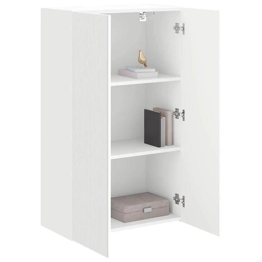Meuble TV mural Blanc 59,5 x 31 x 100 cm Bois d'ingénierie - 3