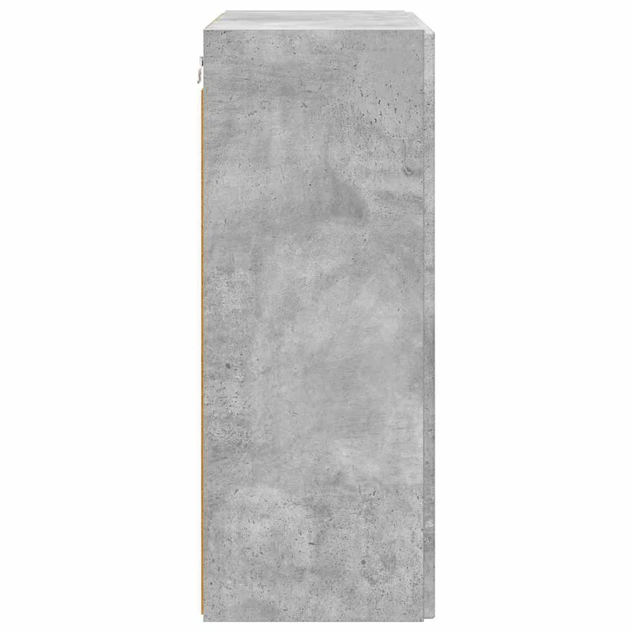 Meuble TV mural Gris béton 59,5 x 31 x 80 cm Bois d'ingénierie - 7