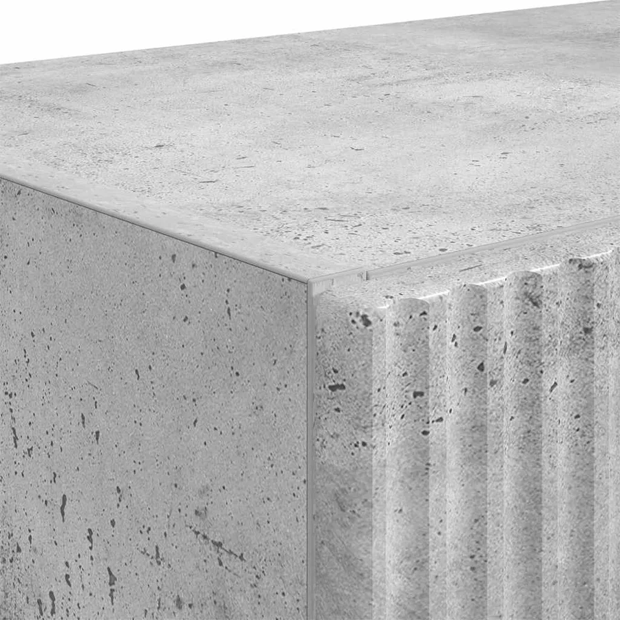 Meuble TV mural Gris béton 59,5 x 31 x 80 cm Bois d'ingénierie - 9