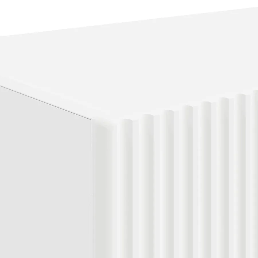 Meuble TV mural Montage mural 2 pcs Blanc 78,5 x 31 x 29,5 cm - 10